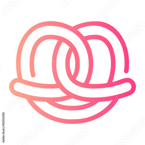 pretzel gradient icon