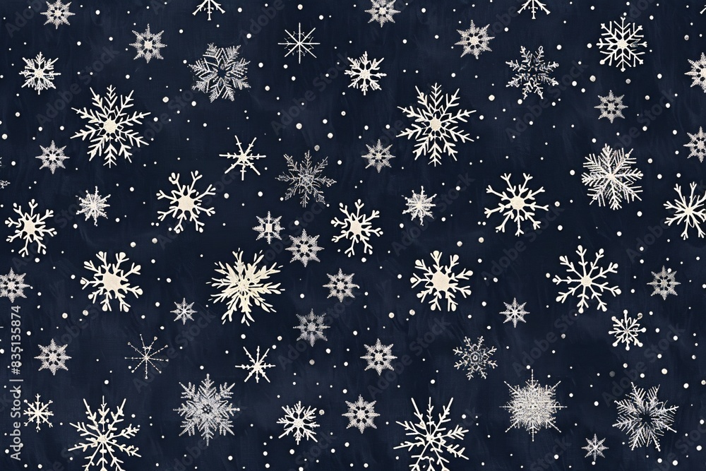 a blue background with white snowflakes a blue background with white snowflakes