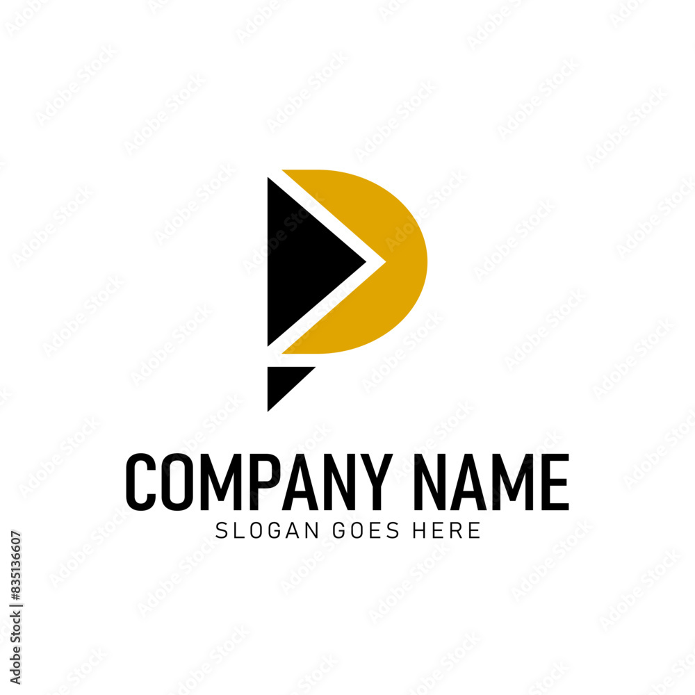 Letter P Logo Vector Icon Illustration Design Letter P Logo Vector Icon Illustration Design