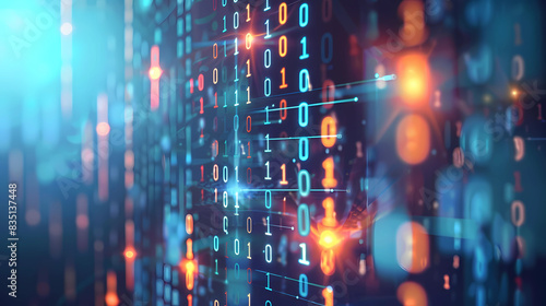 Wallpaper Mural Abstract Representation of Digital Connections in Data and Blockchain Technology Torontodigital.ca