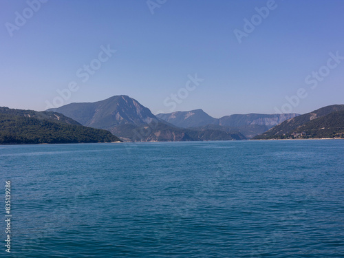 lake and mountains