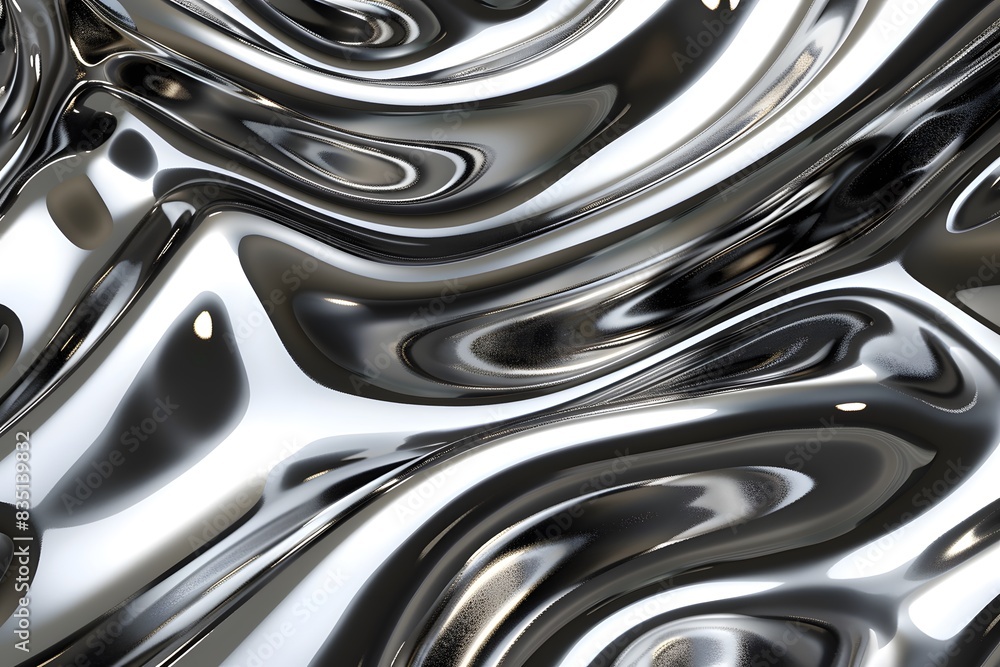 a liquid silver chromatic background a liquid silver chromatic background