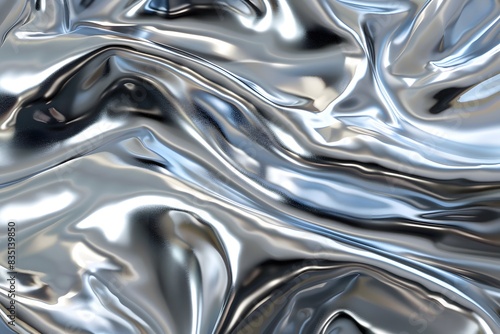 a liquid silver chromatic background