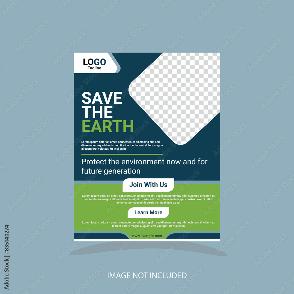 World environment Flyer design template World environment Flyer design template