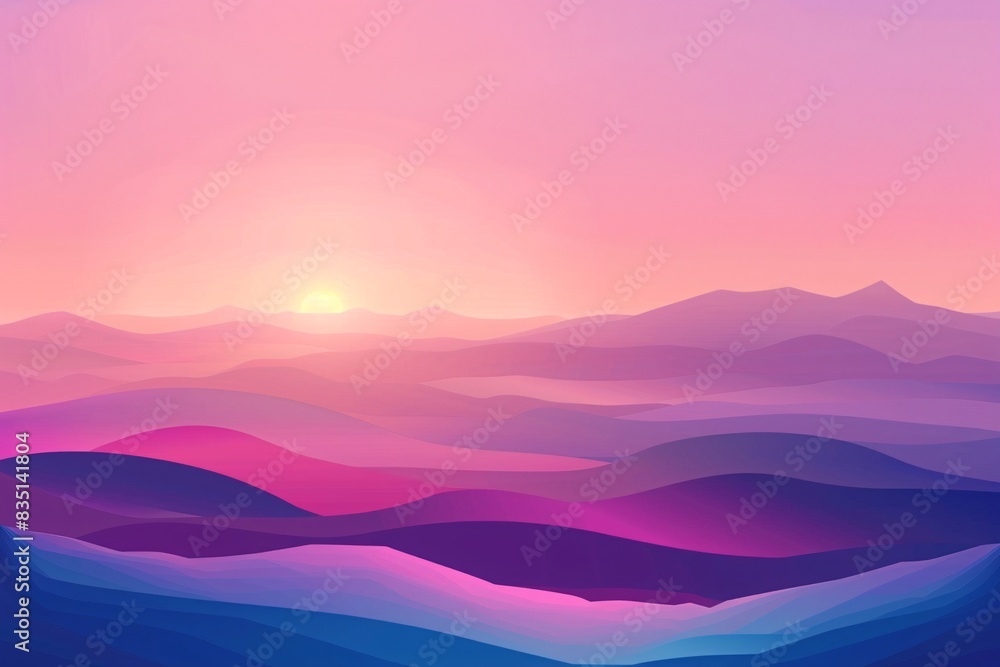 a sunset over a landscape a sunset over a landscape