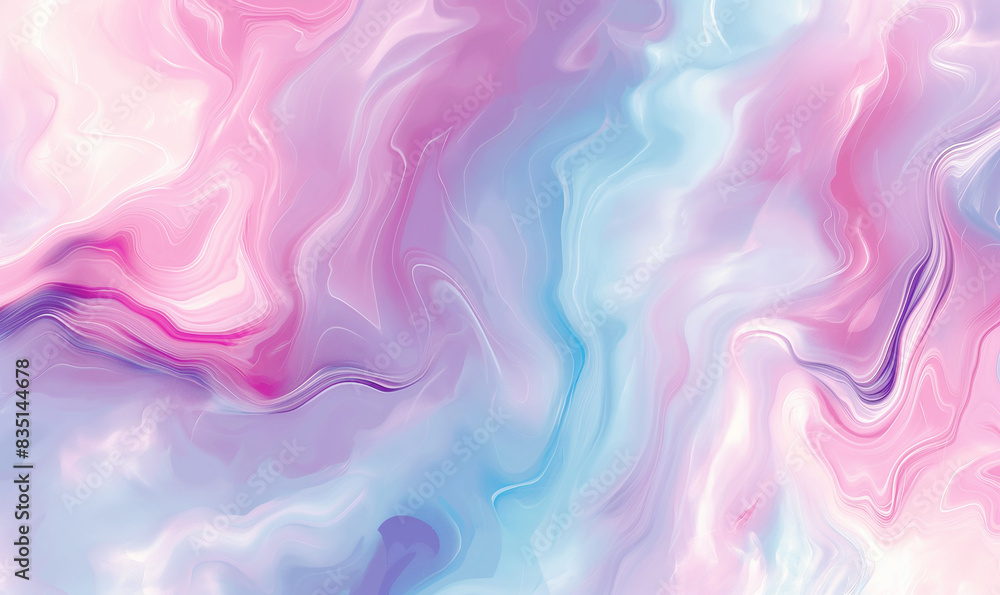 A soft pastel marble pattern with delicate swirls of pink, purple and blue, creating an elegant background for design projects that need to convey luxury or romantic vibes A soft pastel marble pattern with delicate swirls of pink, purple and blue, creating an elegant background for design projects that need to convey luxury or romantic vibes
