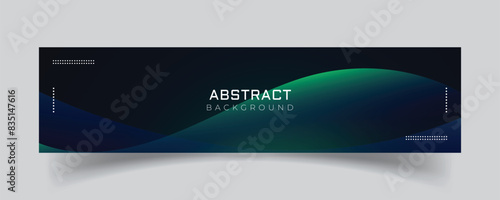Linkedin banner abstract shiny background