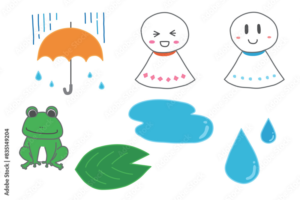 梅雨のイラストいろいろ 梅雨のイラストいろいろ