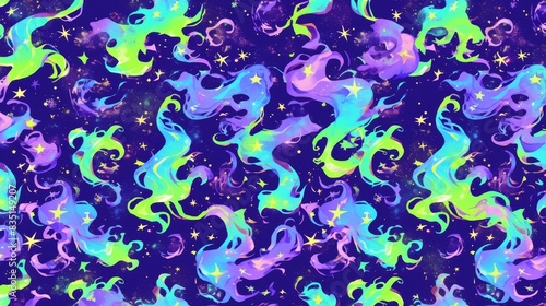 Colorful Nebula Pattern Background