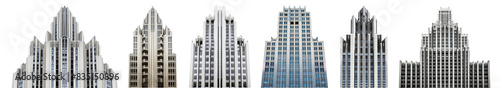 Modern office buildings png on transparent background © Rawpixel.com
