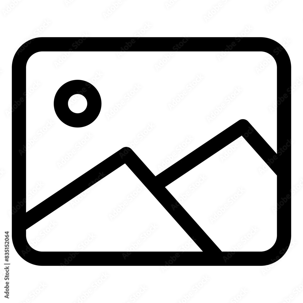 picture line icon vector illustration isolated on white background picture line icon vector illustration isolated on white background