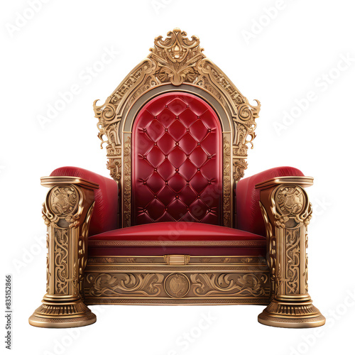 throne design isolated on white