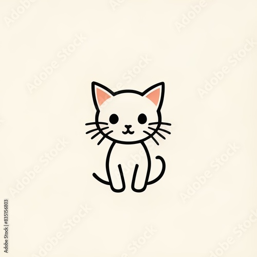cat logo cute © Rahmat 