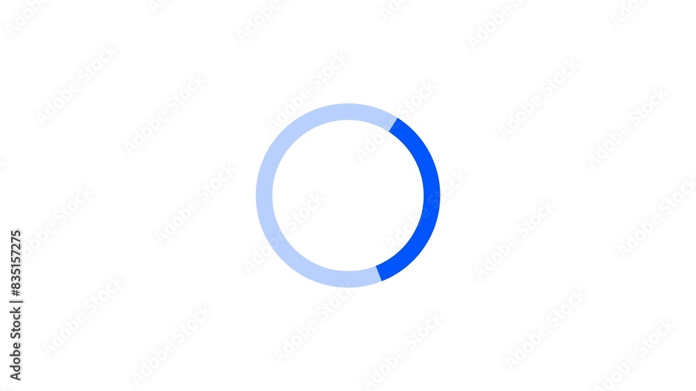 Loading circle blue color illustration. Download Progress, Preloaded Interface Buffering. white background 4k illustration. Loading circle blue color illustration. Download Progress, Preloaded Interface Buffering. white background 4k illustration.