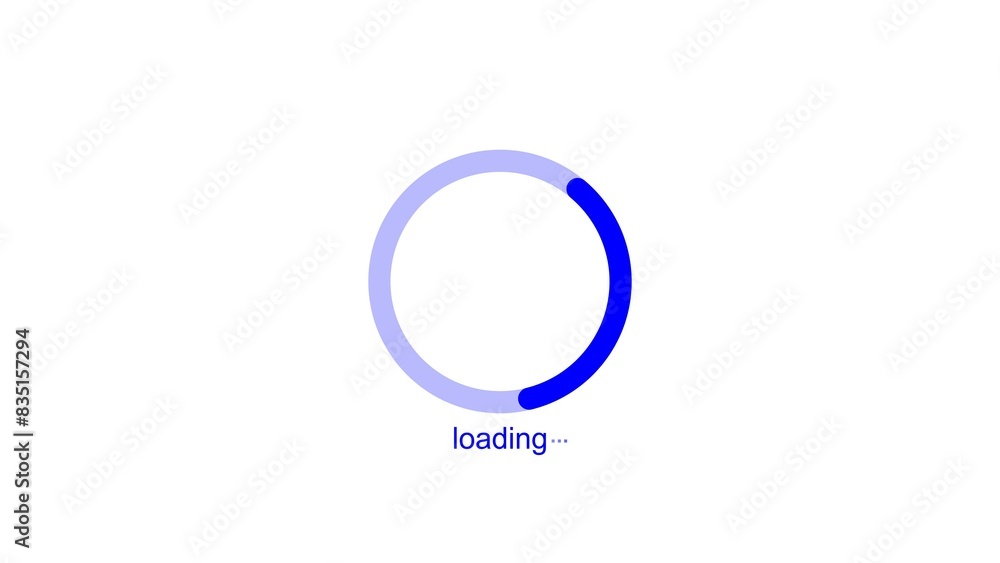 Loading circle blue color illustration. Download Progress, Preloaded Interface Buffering. white background 4k illustration. Loading circle blue color illustration. Download Progress, Preloaded Interface Buffering. white background 4k illustration.