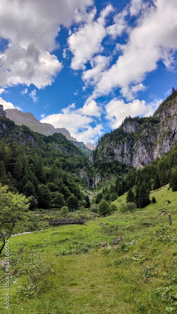 Naklejka premium Alps Mountain ladscape of the Adamello Brenta park
