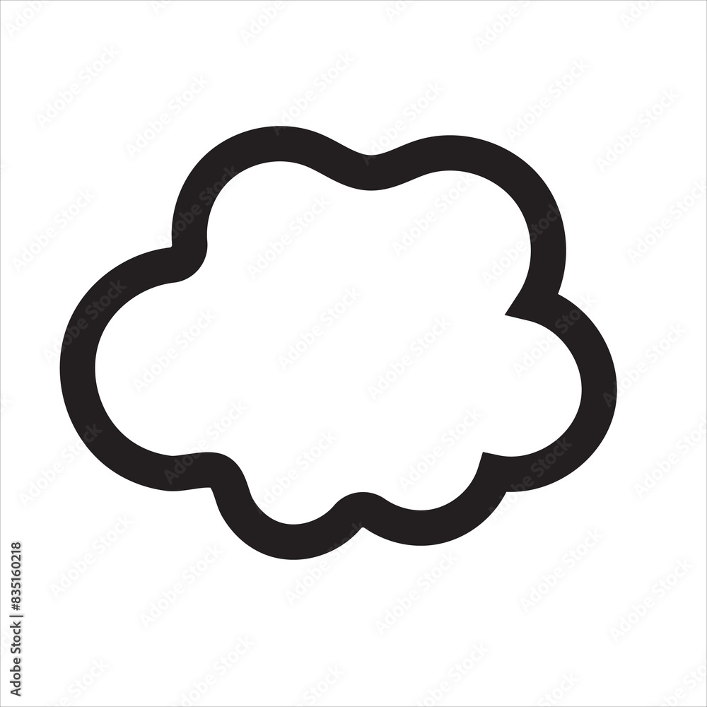 Cloud hand painted with brush. Doodle cloud icon. Png clipart isolated on white background. EPS 10/AI Cloud hand painted with brush. Doodle cloud icon. Png clipart isolated on white background. EPS 10/AI