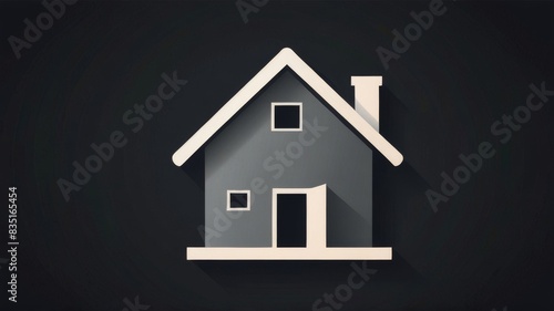 “Modern Minimalist Home Icon”