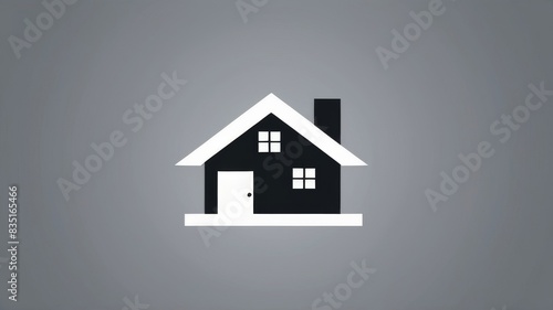 “Modern Minimalist Home Icon”