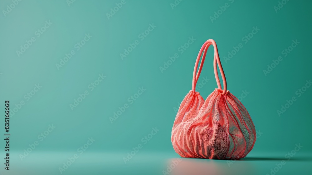 Chic pink handbag against green background, stylish accessory for women. Modern fashion bag with handles, perfect for elegant and casual looks. 3D Illustration. Chic pink handbag against green background, stylish accessory for women. Modern fashion bag with handles, perfect for elegant and casual looks. 3D Illustration.