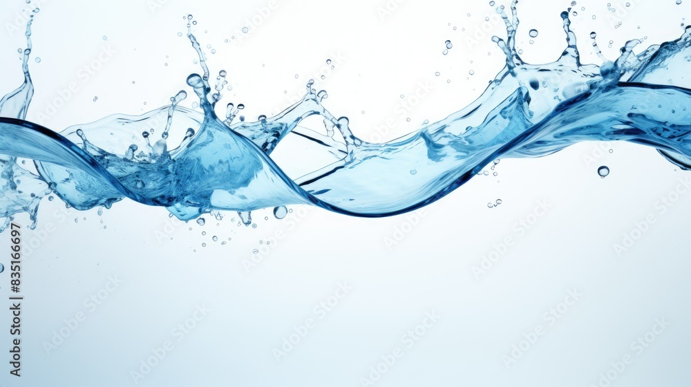 water splash isolated on white water splash isolated on white