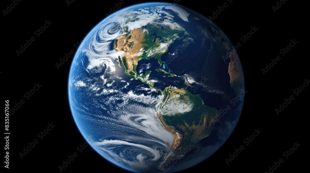 photograph of the Earth from space, showing the effects of climate change photograph of the Earth from space, showing the effects of climate change