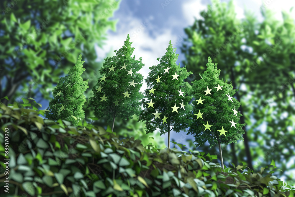 European Union Symbolism in the Context of Ecology, Ecology and European Union, environmental protection and sustainable developmen European Union Symbolism in the Context of Ecology, Ecology and European Union, environmental protection and sustainable developmen