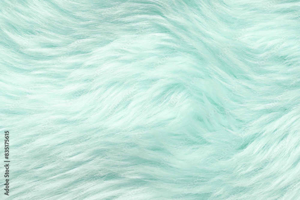Obraz premium Texture of color faux fur as background, closeup