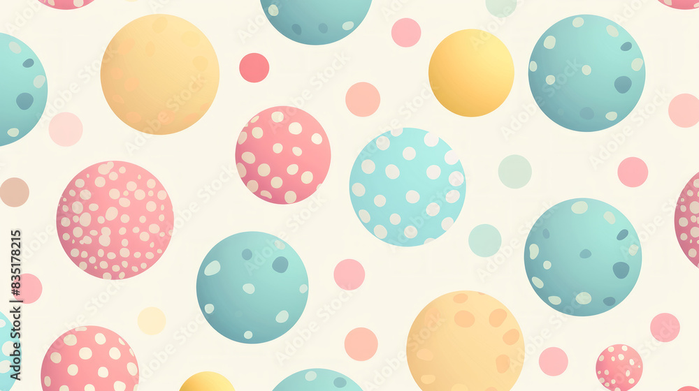 Pastel Polka Dot Pattern Background - Soft and Cheerful Design with Yellow, Pink, and Blue Dots for Creative Projects and Festive Decorations. Pastel Polka Dot Pattern Background - Soft and Cheerful Design with Yellow, Pink, and Blue Dots for Creative Projects and Festive Decorations.