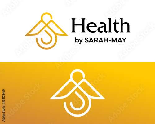 Letter S monogram healthcare logo design.
