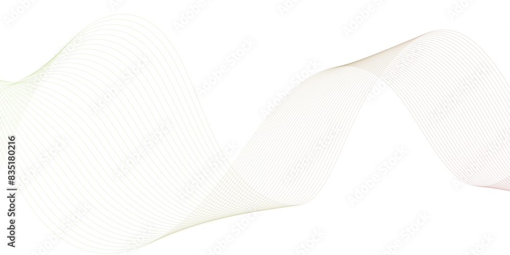 Abstract backdrop with smoth wave gradient lines on white background. Modern technology background. Vector illustration. Abstract backdrop with smoth wave gradient lines on white background. Modern technology background. Vector illustration.