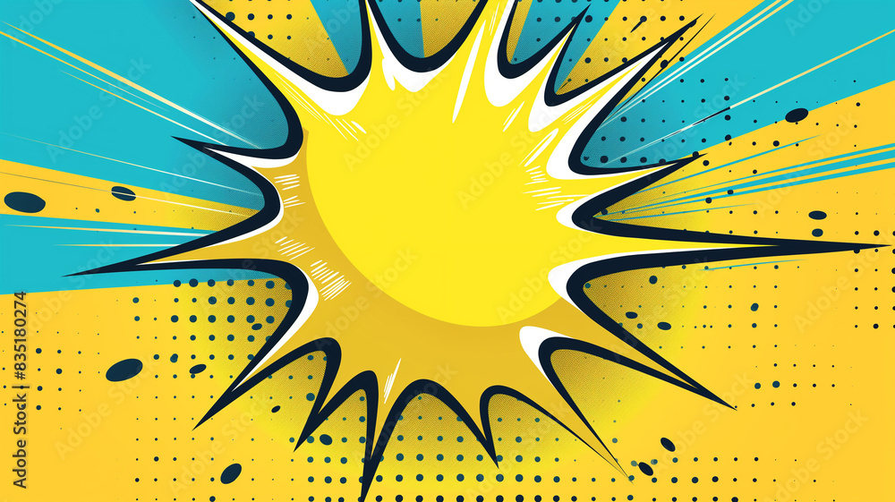 Pop art concept blank speech bubble background. Pop art concept blank speech bubble background.