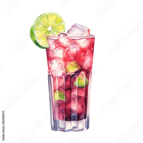 El Diablo Cocktail Illustration