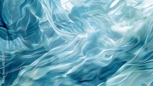 Flowing Water Abstraction: A Seamless Blend of Gentle Waves and Fluid Motion photo