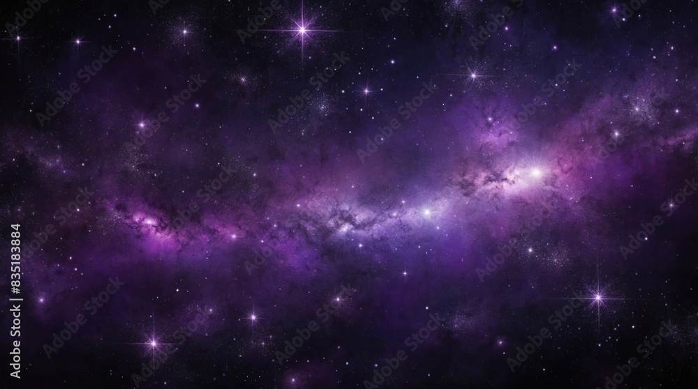 Fototapeta premium Wallpaper background beautiful space in purple shades