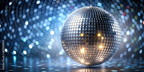 Silver disco ball with design , disco ball, silver, reflection, glitter, dance, party, night, celebration, mirror, shiny, entertainment, sphere, lights, club, nightlife, colorful, festive