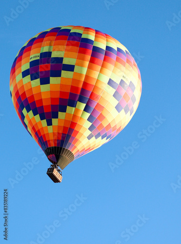 hot air balloon in flight