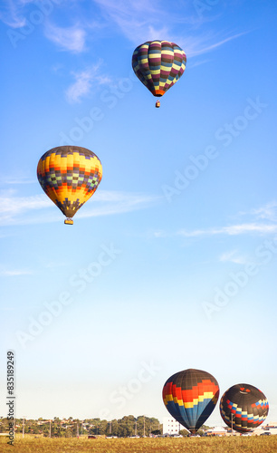 hot air balloon in flight