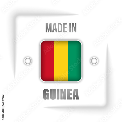 Made in Guinea graphic and label.
