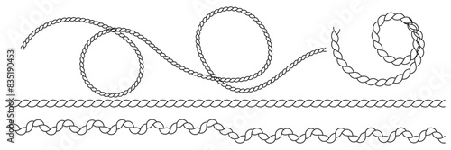 Rope icon, vector illustration. Vector illustration isolated on a white background for design and web.