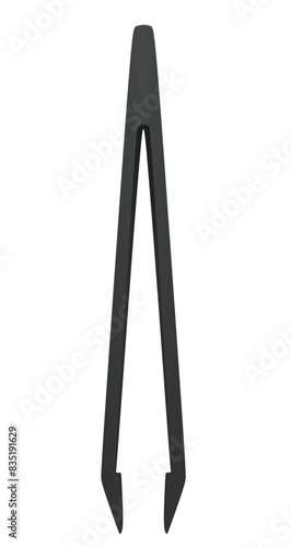 Simple metal tweezers. vector illustration