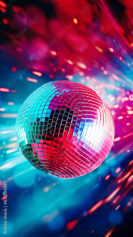 Obraz premium 3D rendering of a disco ball