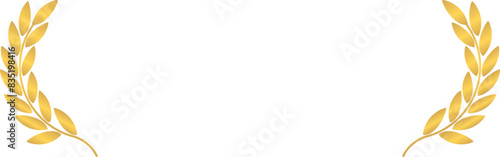 金色の月桂樹のフレーム