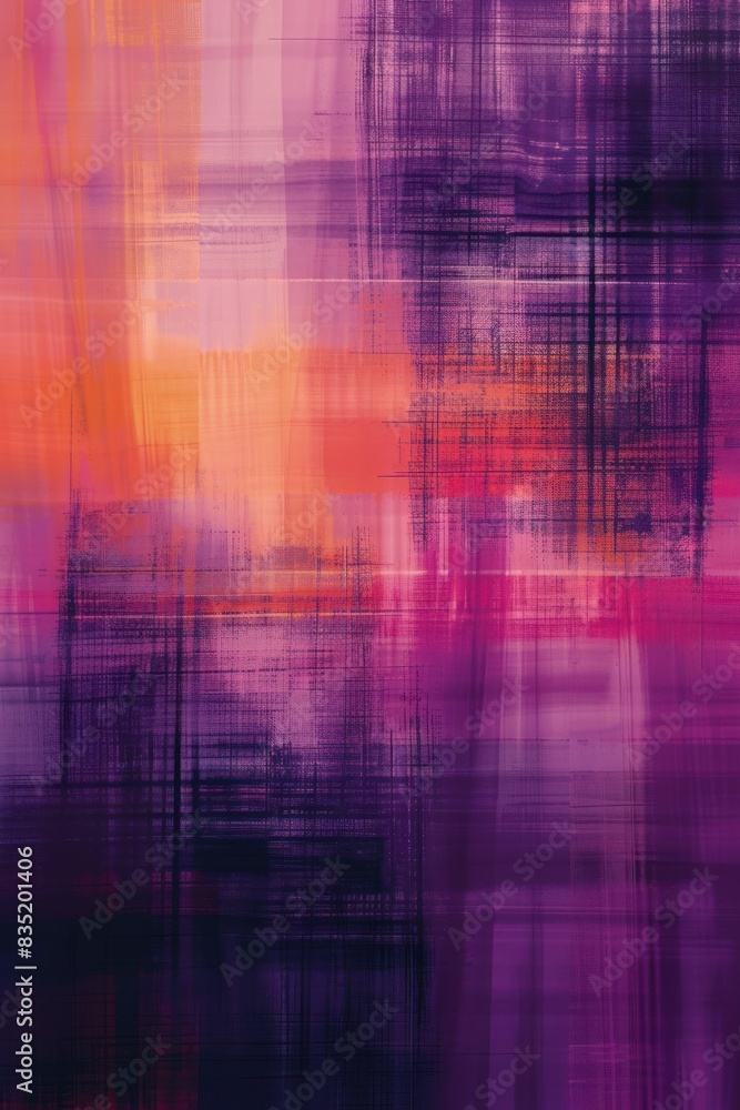 Abstract Geometric Design With Purple and Orange Hues Abstract Geometric Design With Purple and Orange Hues