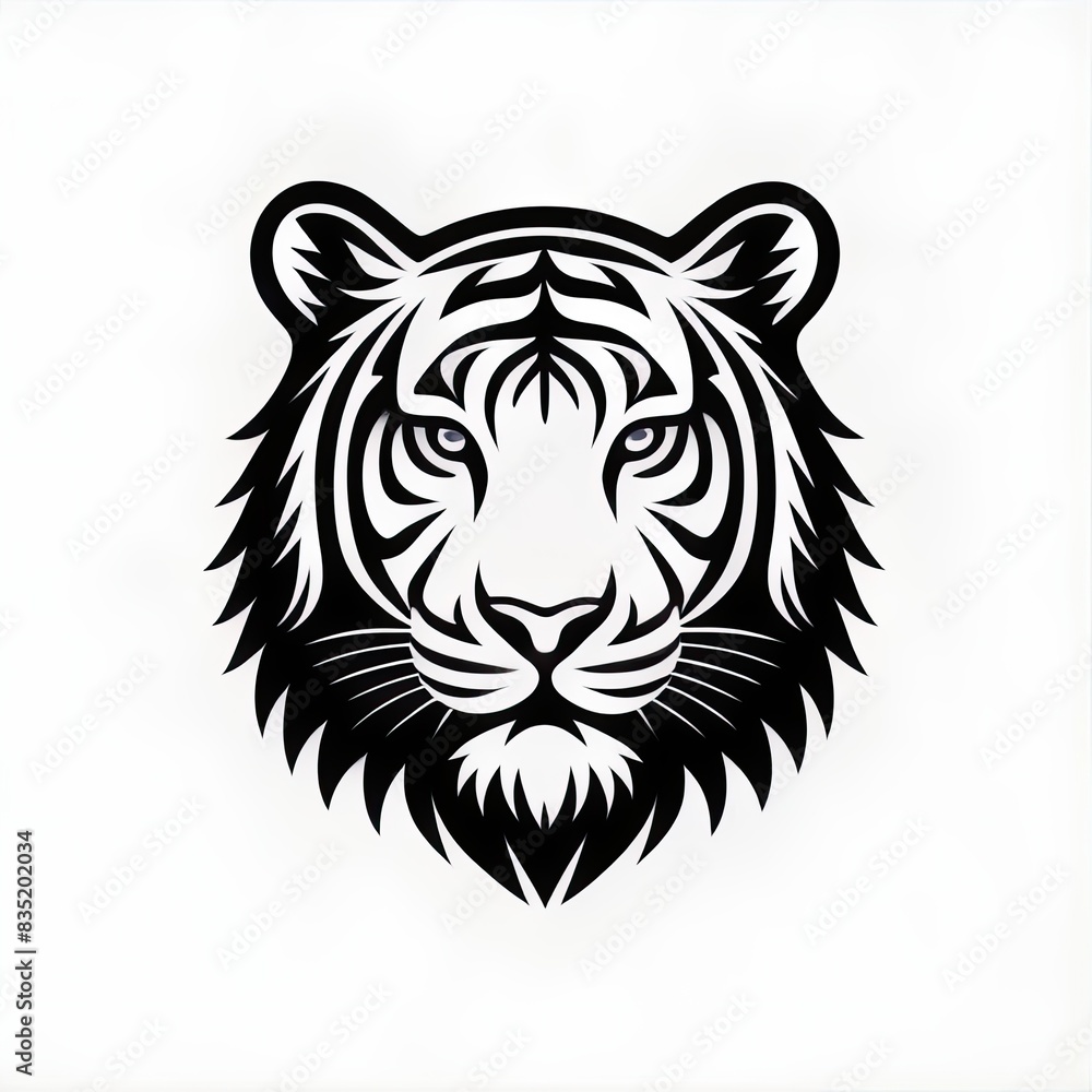 tiger head vector. logo. icon. symbol. tatto. animal. white background. design. art. tiger head vector. logo. icon. symbol. tatto. animal. white background. design. art.