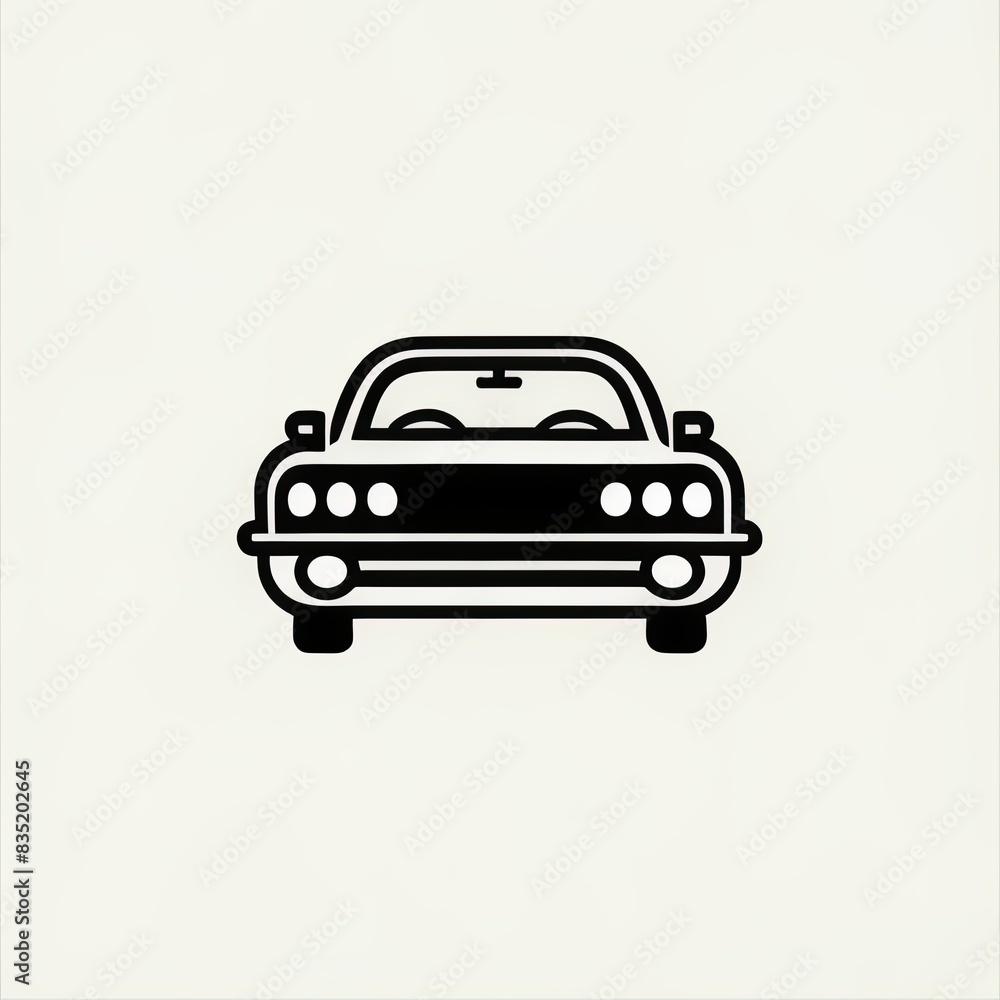 car icon illustration. logo. symbol. art. drawing. mascot. old school. vintage. mobile. otomotive. design. apps. circle. service. oto. drive.