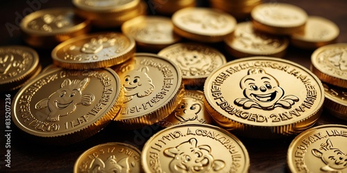 Cartoon-themed coins