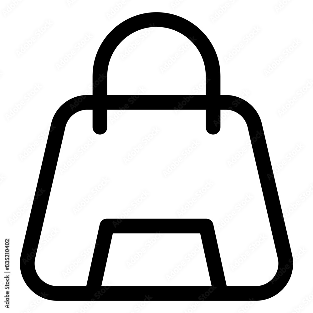 bag line icon vector illustration isolated on white background bag line icon vector illustration isolated on white background