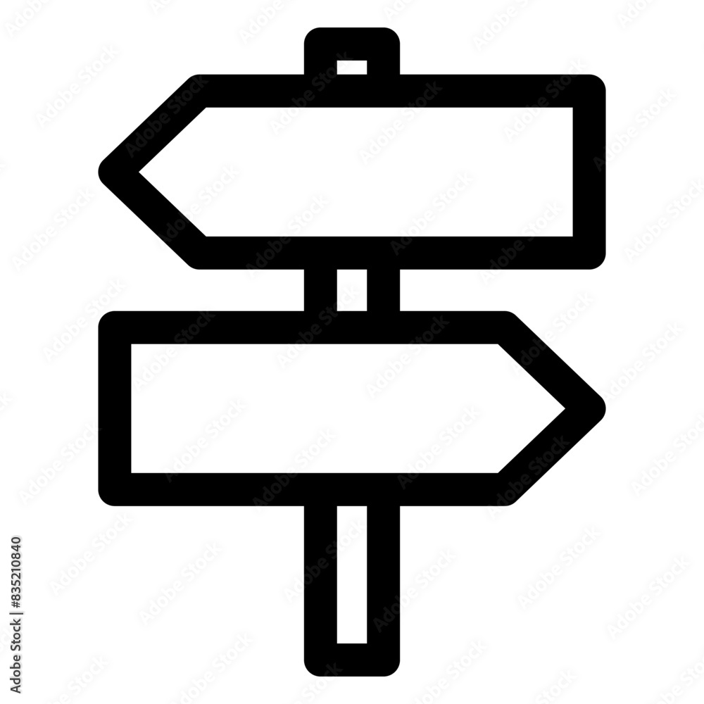 signs line icon vector illustration isolated on white background signs line icon vector illustration isolated on white background