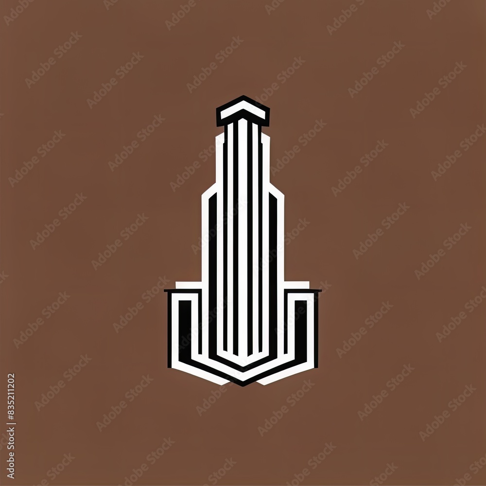 Obraz premium illustration of a logo highrise bilding